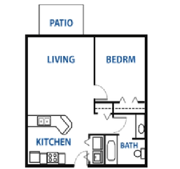 1BR/1BA - Prairie Sun I & II Apartments
