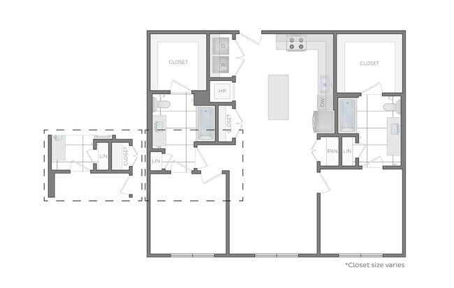 D - 2 Bedroom / 2 Bathroom - Hanover Lakemont