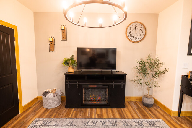 Electric fireplace and smart TV - 4125 Walker Rd