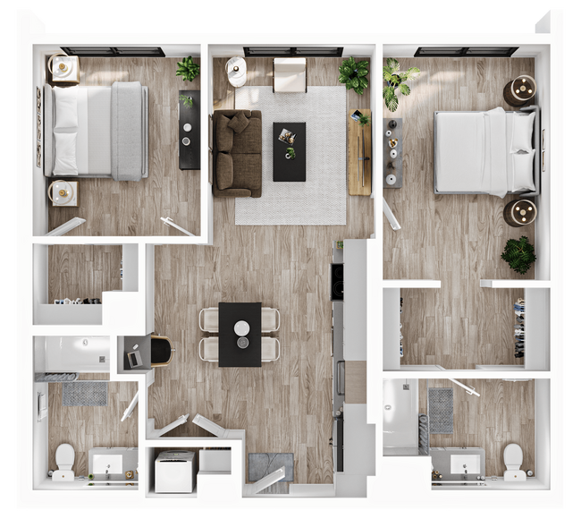 Floorplan - Alwell Apartments