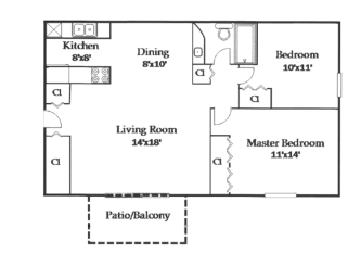 Floorplan - Skyway Apartments