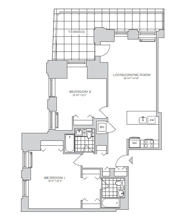 Floorplan - 70 Pine Apartments