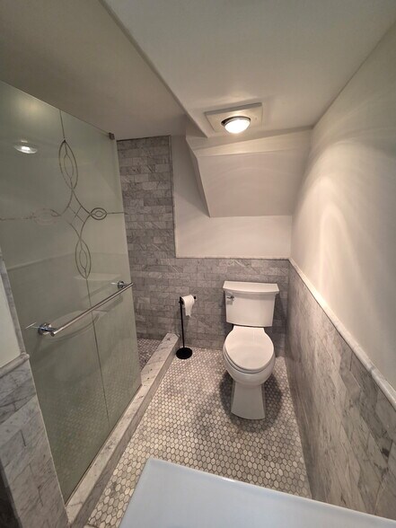 Tile and Glass Bathroom - 482 Columbus Ave