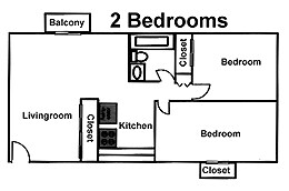 2BR/1BA - Ferncrest Apartments