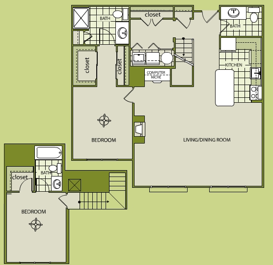 2BR/2.5BA - The Savoy