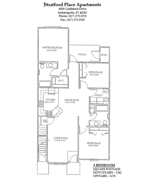 Floorplan - Stratford Place Apartments