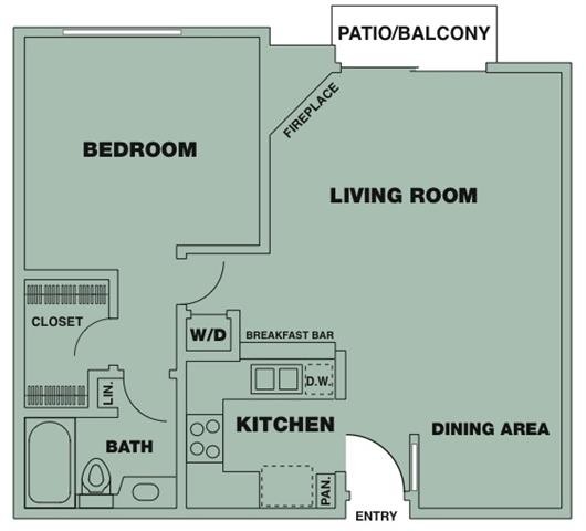 Floorplan - The Oaks Apartments