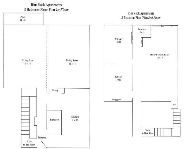 3BR/1.5BA - Rimrock Apartments