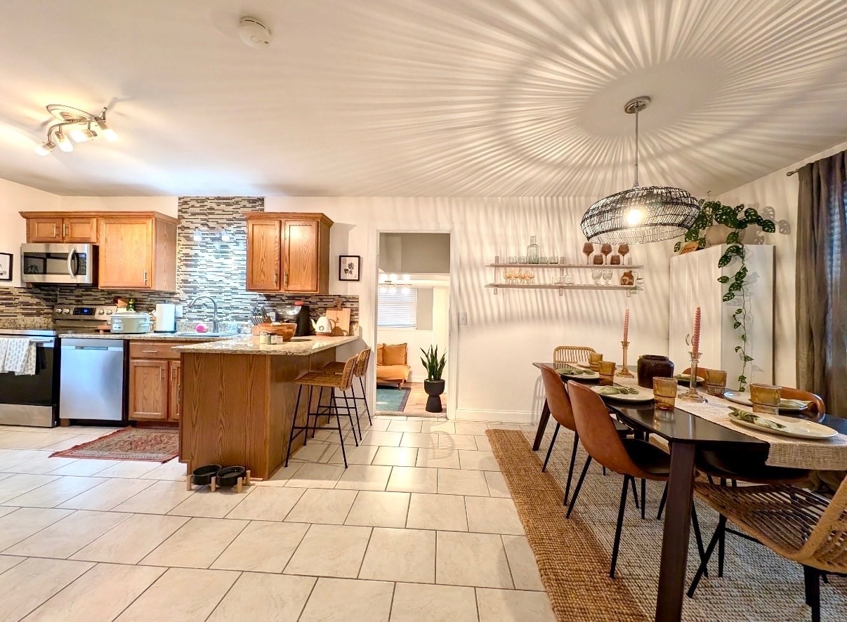 Kitchen and Dining - 2000 Upland Dr