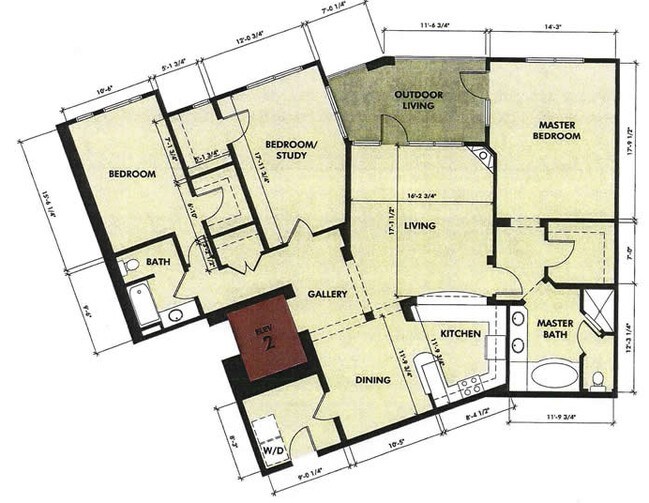 3BR/2BA - The Overlook at Westover Hills