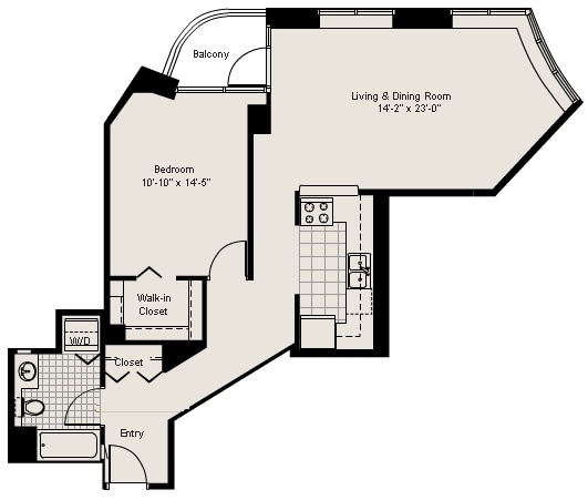 1BR/1BA - 400 N LaSalle St