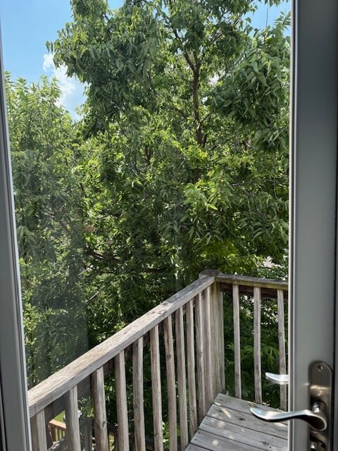 Small deck off of master bed - 1821 W Henderson St