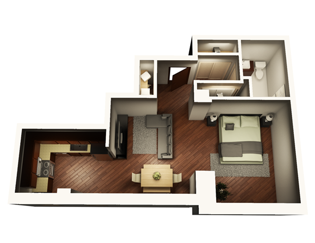 Floorplan - Somerset Place Apartments