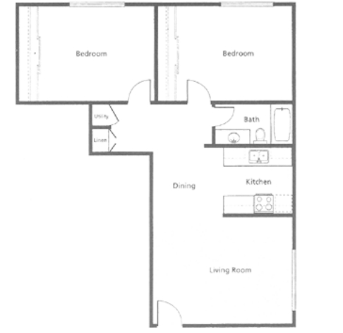 2BR/1BA - Golden Oaks