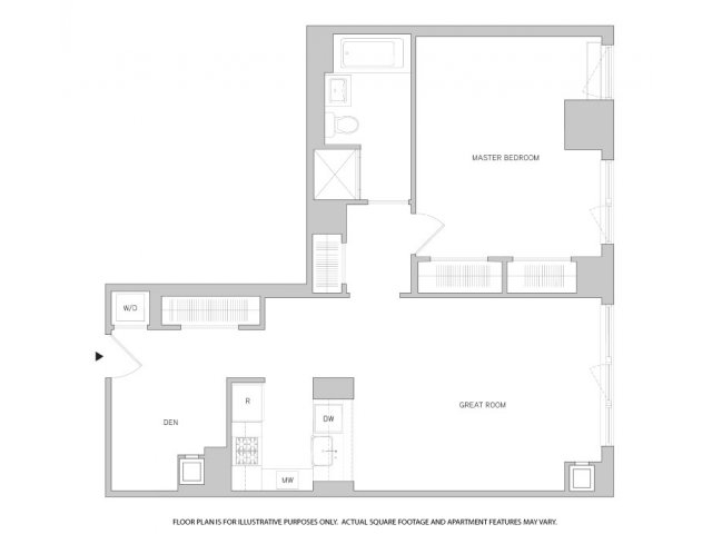 1br/1ba +Den 1 - The Aldyn