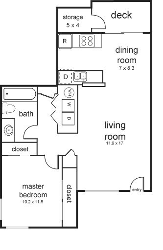 Floorplan - Berkshire Court Apartments