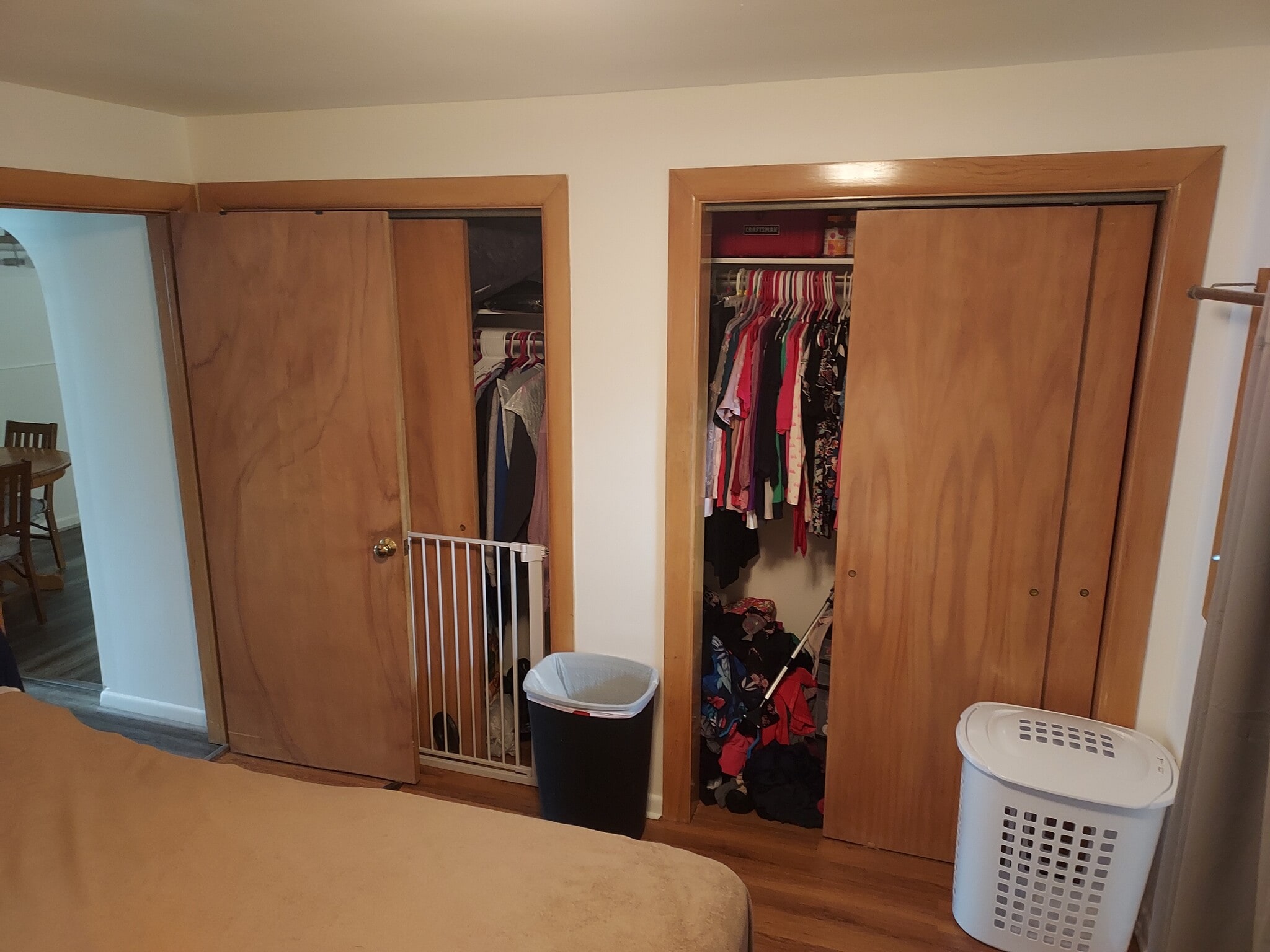Master bedroom with two large closets. - 1145 Cleveland Dr