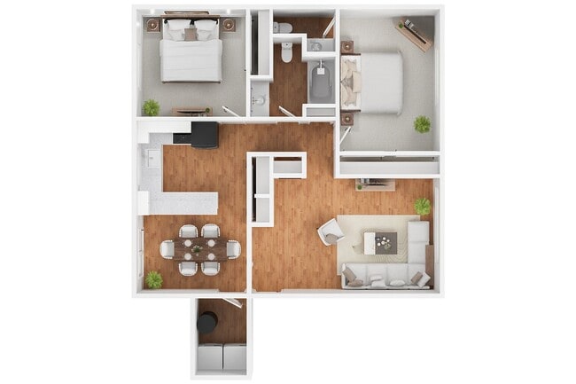 Building Photo - One of the largest 2 bedrooms in the area with 1.5 bathrooms and 1100 square feet plus your own l...