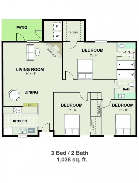 3BR/2BA - Solana Vista