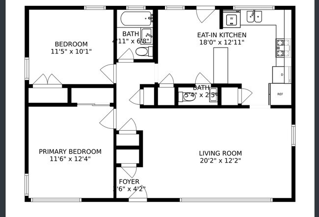 Floor plan - 1107 S 3rd Ave