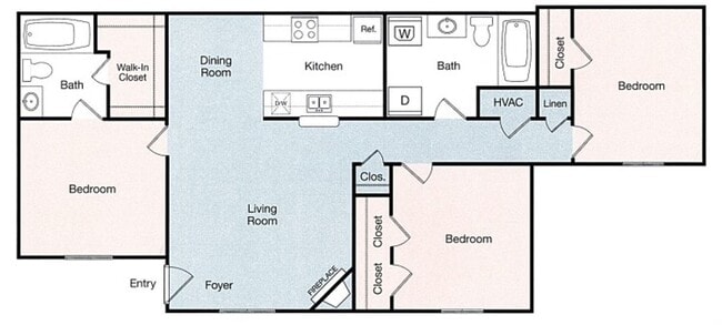 Floorplan - 12th and Renaissance Apartments