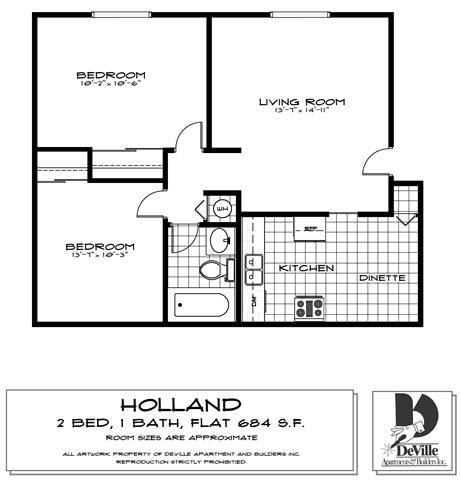 Floorplan - Chalet Apartments of Canton