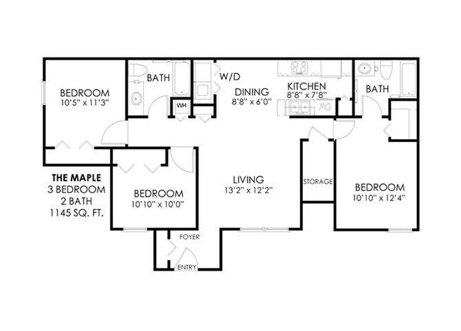 Floorplan - Enclave at Pine Oaks Apartments