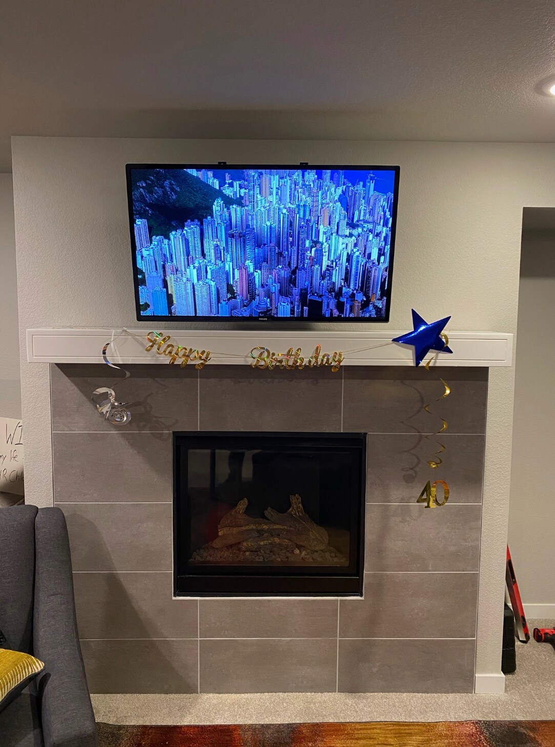 Private but open space basement with fireplace, walk out, 2 storage closets - 5328 Freeboot Pt