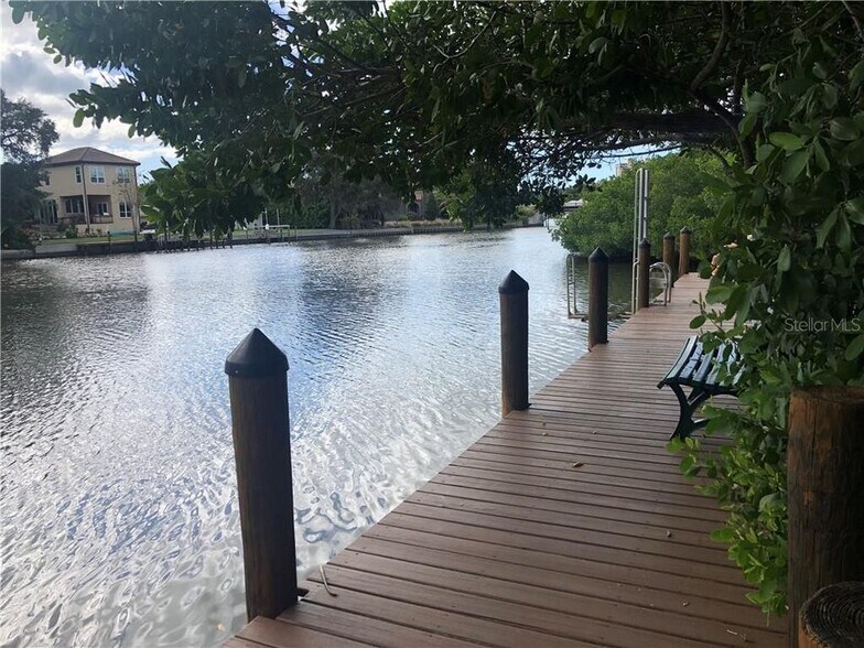 Hudson Bayou on backside of property. - 850 S Tamiami Trl