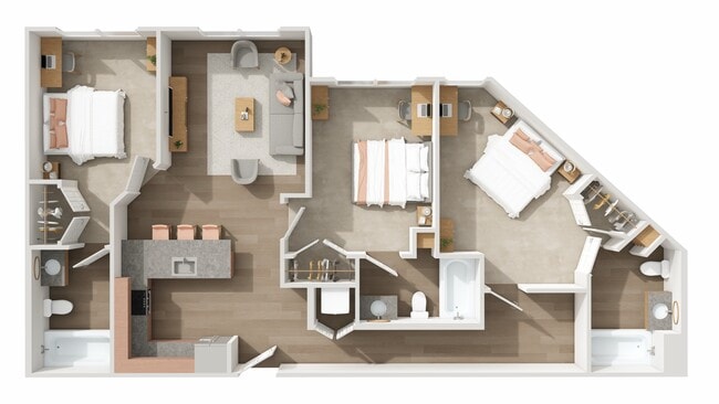 C2: 3BD | 3BA | 1108 SF - The Den