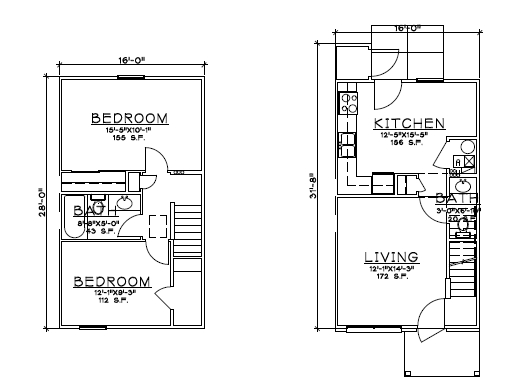 2BR/1.5BA - Wellington Place