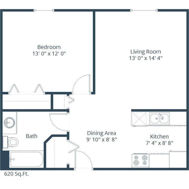 Floorplan - Park Place Apartment Community