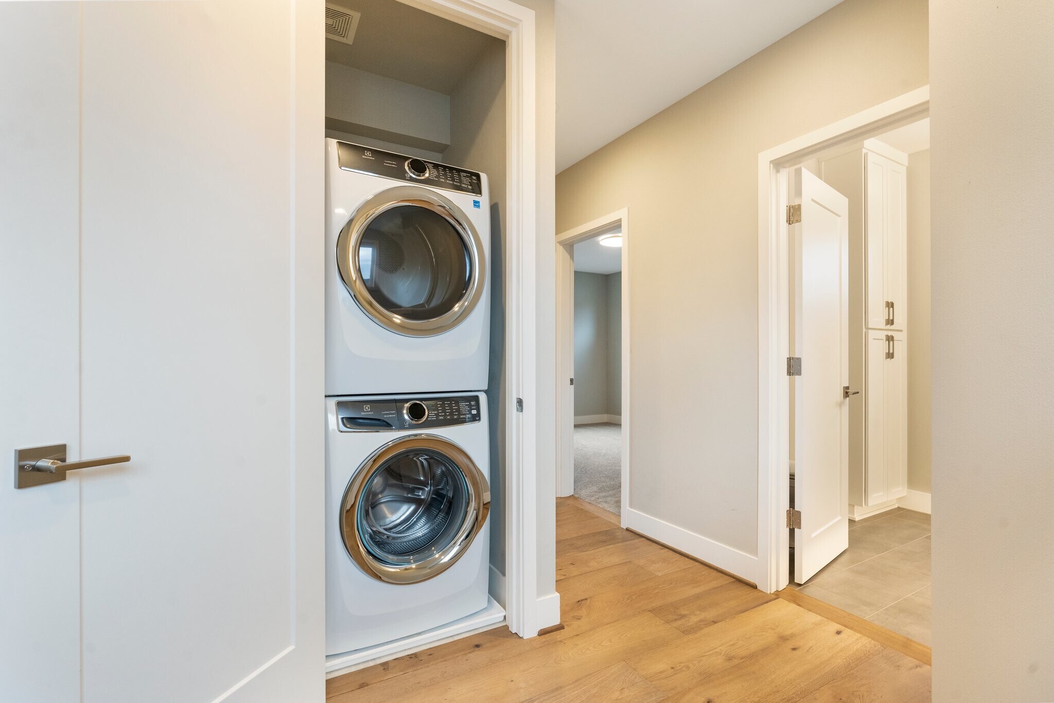 The washer and dryer unit are included in the rental. - 2335 NE Couch St