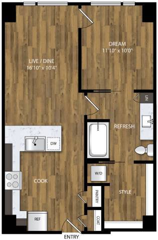 Floorplan - Willamette Tower