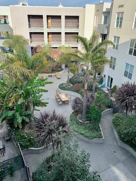Unit overlooks common area interior courtyard - 5800 3rd St