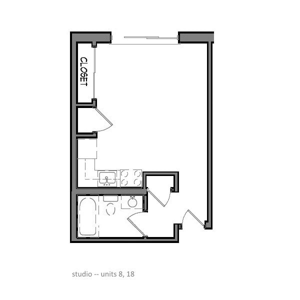 Studio - Waterfront Apartments