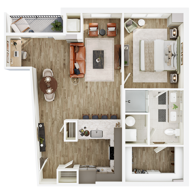 Floorplan - The Seventeen Hundred on East