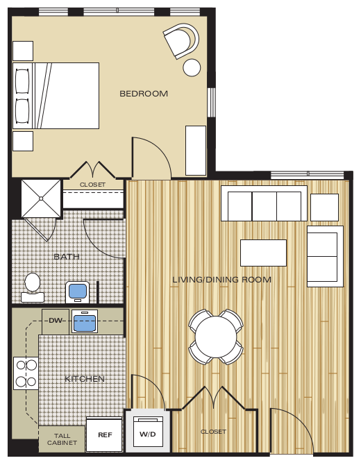 Floorplan - Clayborne Apartments