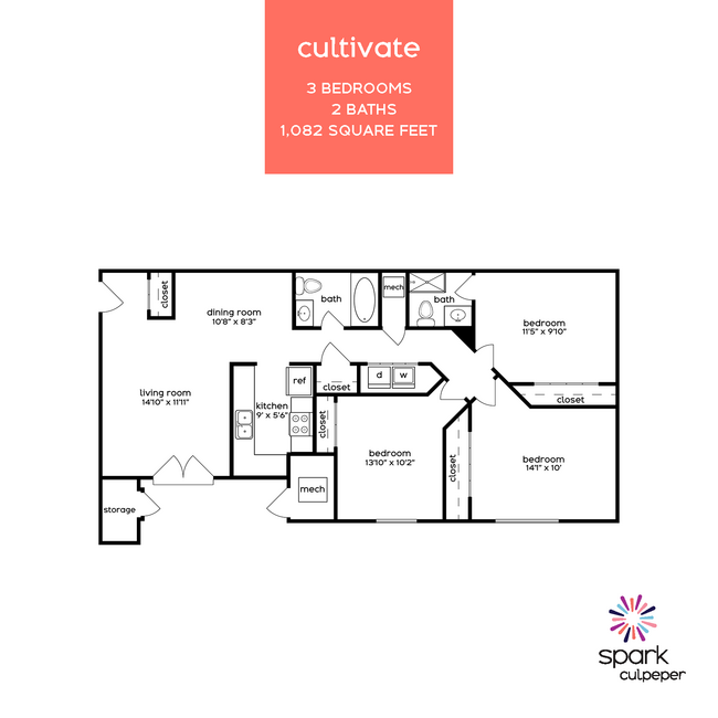 Floorplan - Spark Culpeper