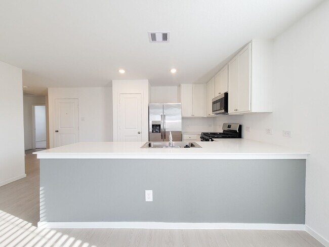 Building Photo - This single-level home showcases a spacious open floorplan shared between the kitchen, dining are...