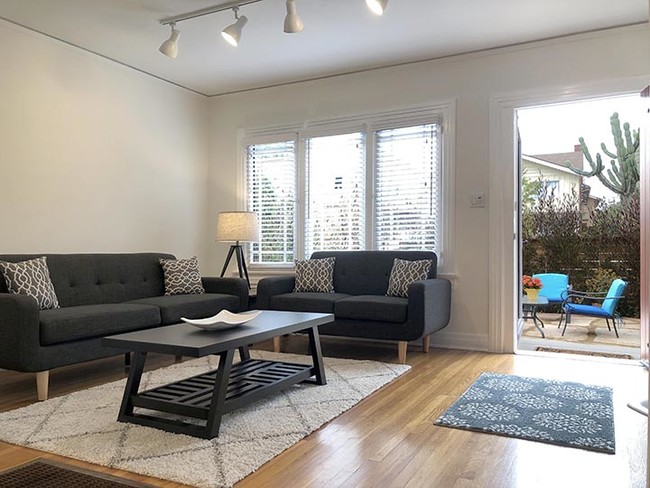 Living room looking outside - 1443 Centinela Ave