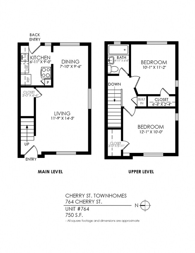 Floorplan - Cherry Street Townhomes