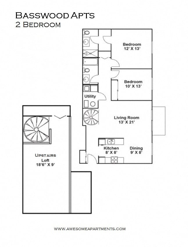 Floorplan - Basswood Apartments