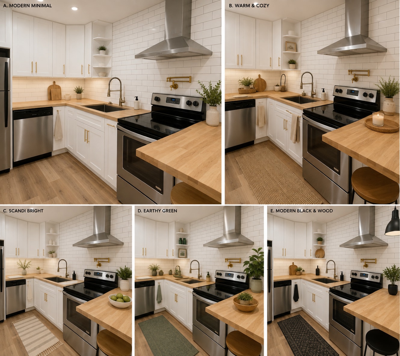 kitchen staged for inspo. - 817 Ridgewood Dr