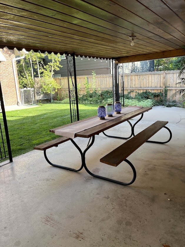 Back yard patio - 3711 Newton St