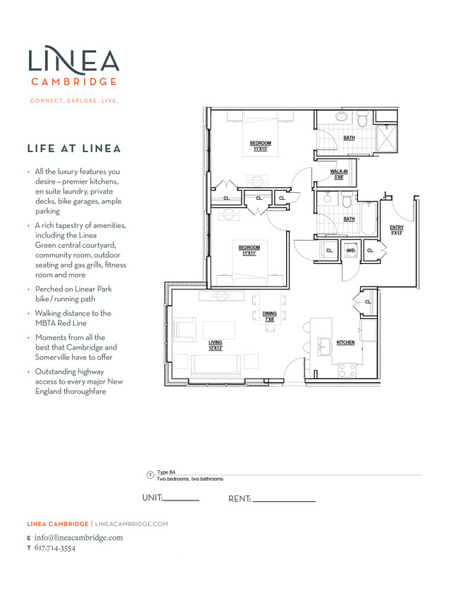 Floorplan - Linea Cambridge Apartments