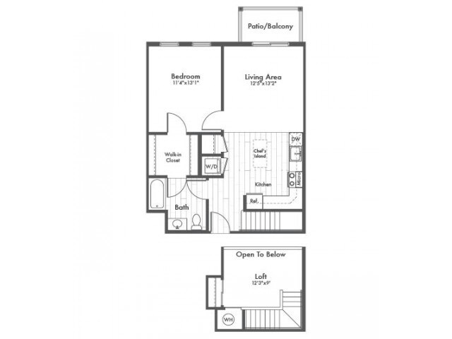 A4L One Bedroom with Loft - Modera 44