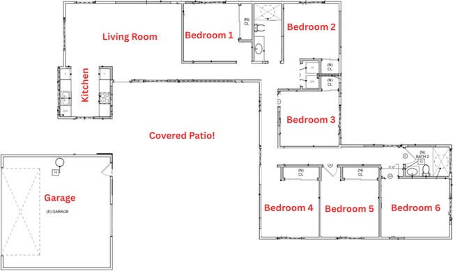 Building Photo - Completely Remodeled!! (2026) 6 Bed / 2 Bath Home Near SDSU – Modern Finishes & Exceptional Back ...