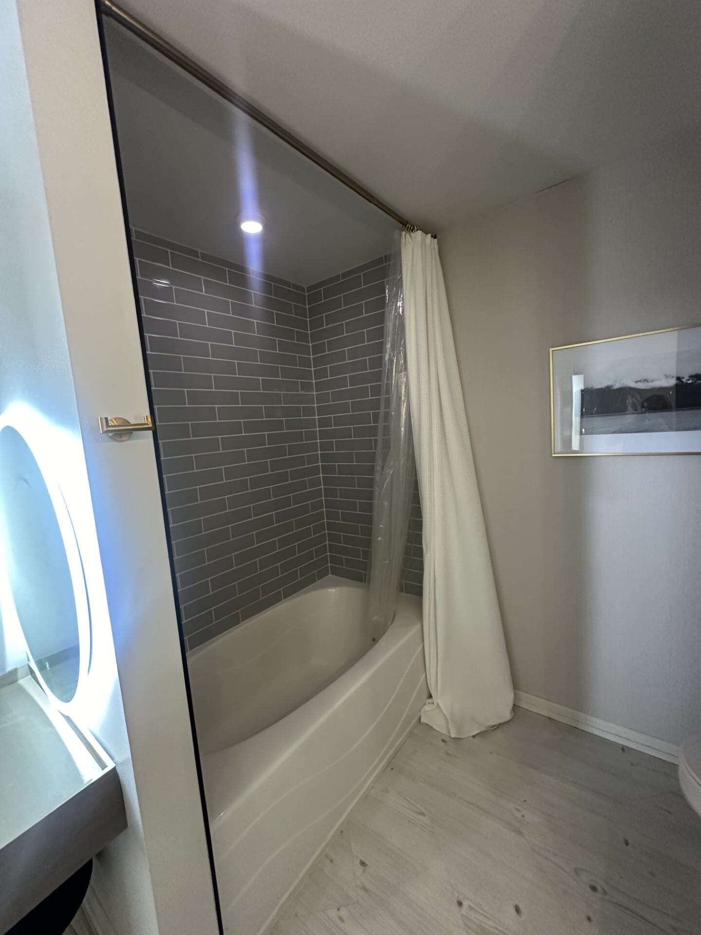 Newly tiled shower with tub - 119 4th St