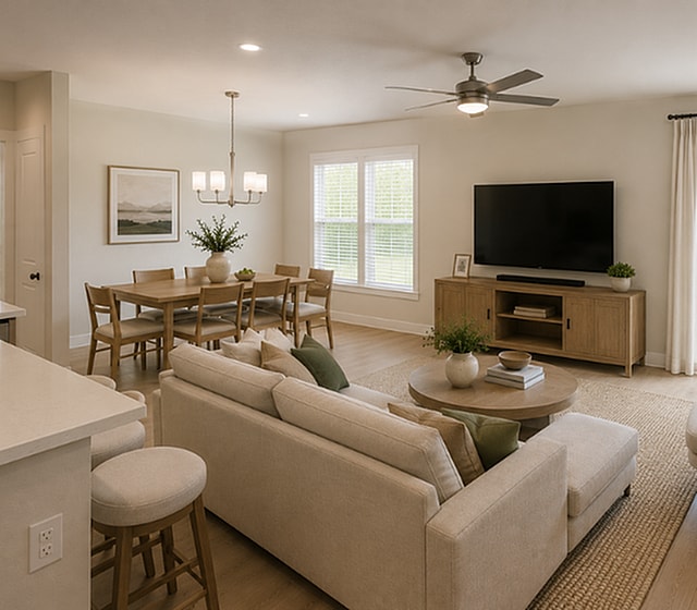 Modern open-concept floorplans - Ridgewater Townhomes